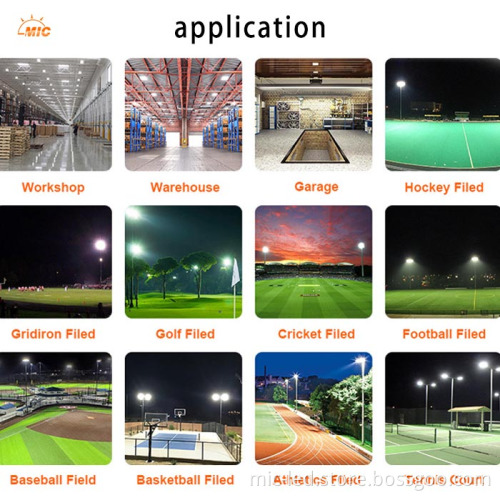 Rechargeable LED Floodlights for Stadium Illumination and Playground Lighting Parts